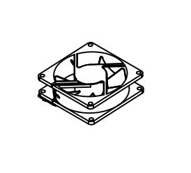 Norcold 638076 Refrigerator Cooling Fan Assembly
