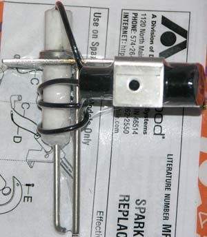 Dometic 93868 Water Heater Electrode