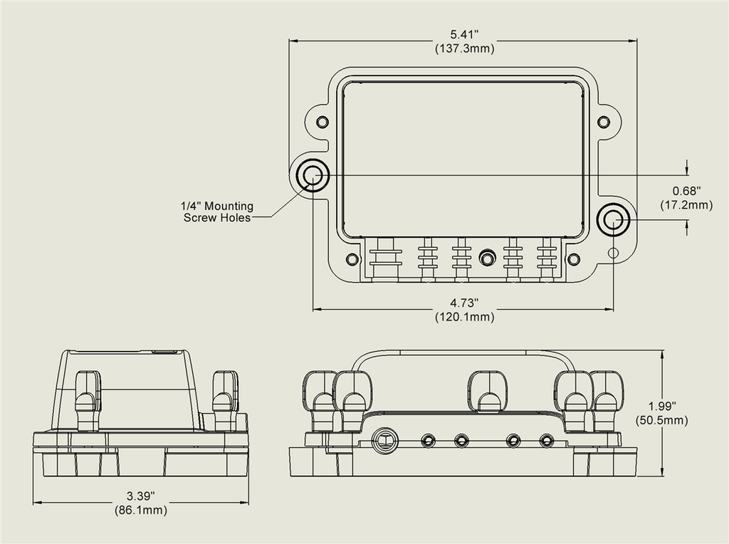 Blue Sea 5056100BSS Fuse Block Electrical Fuse Blocks & Fuses NVN