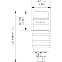 Airmar WS-150WXS-RS422 - 150WXS NMEA 0183 / NMEA 2000® WeatherStation® with SolarShield