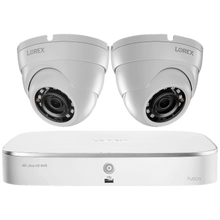 Lorex HDIP82W - 4K, 8CH NVR with 2 IP Color Night Vision Camera