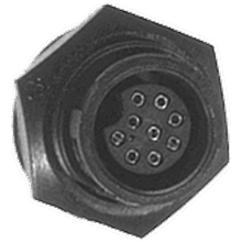 Conxall CX-409 - 9-Pin Panel Mount (.040 Pin OD)