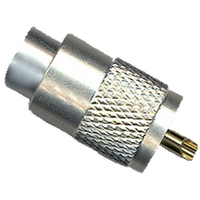 Gemeco PL259G - All Silver With Gold Tip Teflon