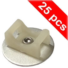 Weld Mount AT-7-25 - Aluminum Base Swivel Wire Tie Mount, 25 Pack