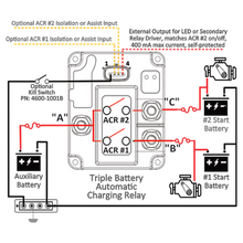 Egis Mobile Electric 7612B - Automatic Charging Relay Plus - Triple Battery - 12V