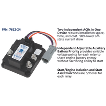 Egis Mobile Electric 7612-24B - Automatic Charging Relay Plus - Triple Battery - 24V