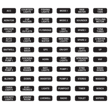 CZone SET-KEYPAD-1 - Label Set for Czone Waterproof Marine Keypad