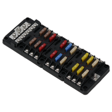 Egis Mobile Electric 8031B - RT Fuse Block, 18 Pos w/Ground & LED Indication