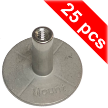 Weld Mount 10241230425 - S/S 10-24 Stud, 0.75" Tall, 1.25" Base, 25 Pack