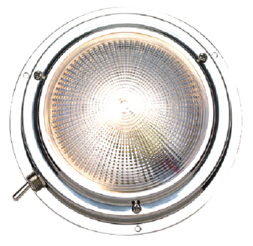 Seachoice 06621 Polished Stainless Steel Bright White Dome Light