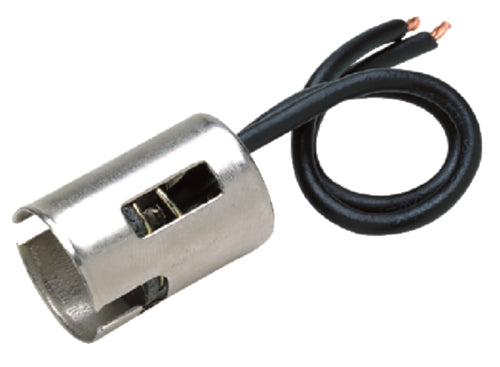 Seachoice 08321 Chrome Plated Brass Bayonet Socket With 4" Wire Lead