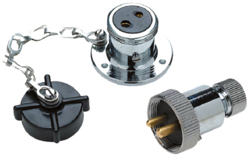 Seachoice 10161 Deck Connector With Brass Double Contacts