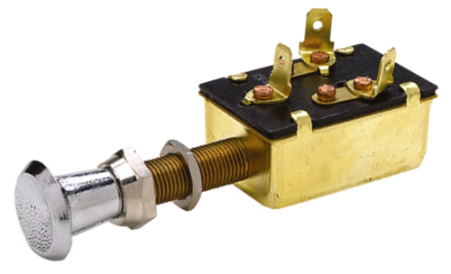 Seachoice 11941 3 Position Push Pull Switch Off/On#1, On Both #1, #2  (Spade)