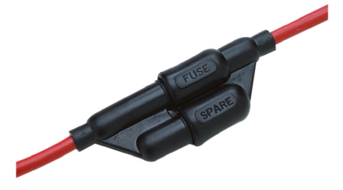 Seachoice 12711 Seachioce Watertight In-Line Fuse Holder With Spare (2 Fuses Included)