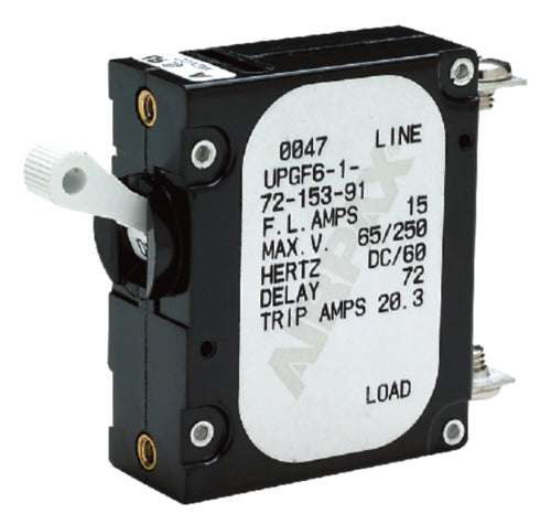 Seachoice 13101 AC/DC Panel Breaker With Single White Actuator