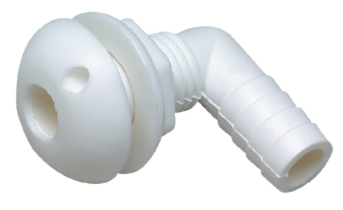 Seachoice 18101 90 Degree Plastic Thru-Hull, White