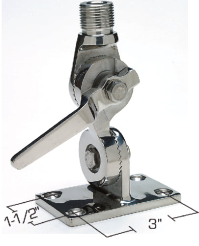 Seachoice 19531 4-Way Antenna Ratchet Mount - Stainless Steel