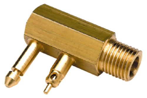 Seachoice 20511 Deluxe Fuel Connector For BRP/Evinrude/Johnson, Brass - Male Tank Fitting 1/4" NPT