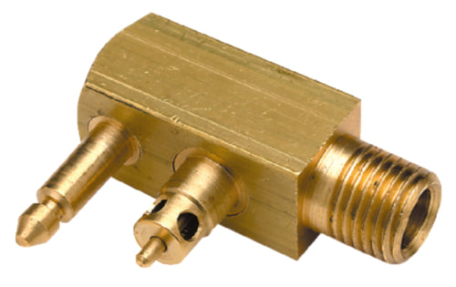 Seachoice 20651 Deluxe Fuel Connector For Yamaha/Mercury/Mariner, Brass - Male Tank 1/4" NPT