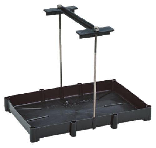 Seachoice 22021 Battery Tray With Stainless Steel Hold Down Rods
