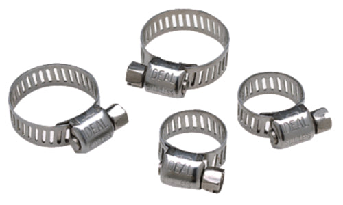 Seachoice 23431 Stainless Steel Hose Clamp Set (Includes 2 each of 7/32-5/8" and 7/16-25/32")