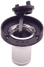 Seachoice 32011 Chrome Plated Zinc Gas Deck Fill With Cap (Strap Tether) For 1-1/2" Hose