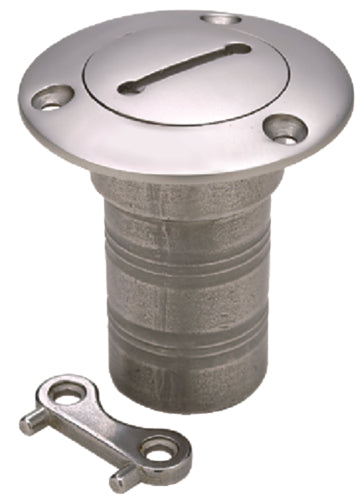 Seachoice 32251 Stainless Steel Deck Fill With Cap (Chain Tether) For 1-1/2" Hose