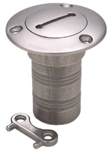 Seachoice 32261 Stainless Steel Deck Fill With Cap (Chain Tether) For 1-1/2" Hose