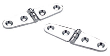 Seachoice 33821 Chrome Plated Brass Strap Hinges (1 Pair Per Pack)