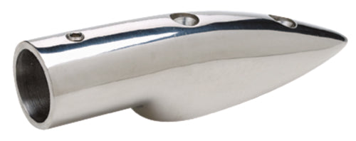 Seachoice 38471 5.5 Degree Stainless Steel Rail End Fitting For 7/8" OD Tubing