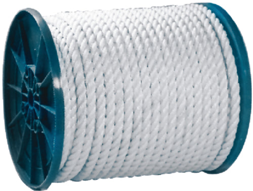Seachoice 40800 Twisted Nylon Rope, White, 3/8" x 600'