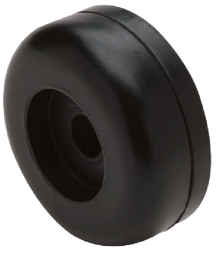 Seachoice 56400 Black Rubber Roller End Cap  - 3-1/2" Dia. X 1-5/16" W With 11/16" ID