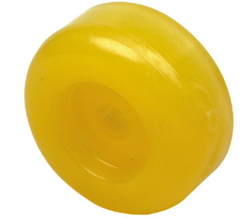 Seachoice 56620 Non-Marking TP Yellow Rubber Roller End Cap 3-1/2" With 1-1/4" ID Hole