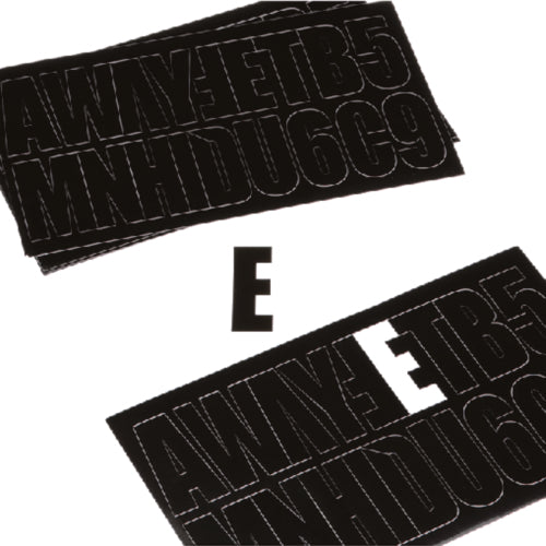 Seachoice 77111 3-1/4" 148 Piece Letter & Number Kit - Black
