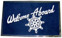 Seachoice 78180 18" x 27" Blue Welcome Aboard Mat