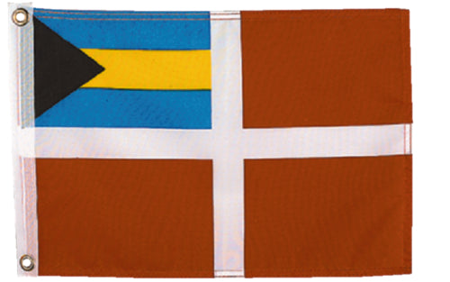 Seachoice 78241 12" x 18" Nylon Print Dyed Bahamas Courtesy Flag
