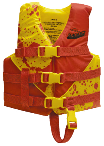 Seachoice 86130 Deluxe General Purpose Life Vest - Red/Yellow, Child