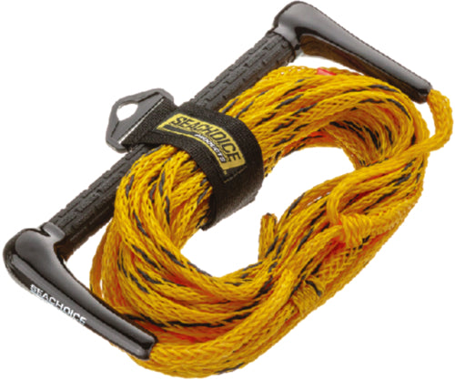 Seachoice 86651 Water Ski Tow Rope, 75', 12" Handle with Textured Rubber Grip