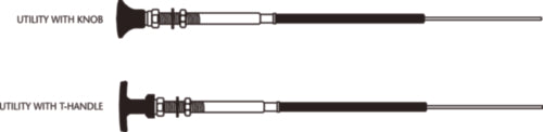 Seastar CC34310 SeaStar Solutions 33LU Control Cablew/Knob/T-handle