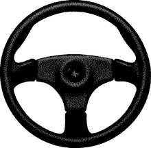 Seastar SW59401P Stealth Steering Wheel w/Spoke Cover