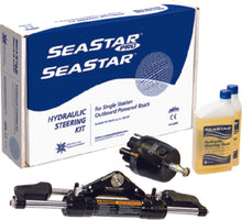 Seastar HK6400A3 SeaStar HK6400A-3 Steering Kit System w/ 1.7 Helm&#44; Pivot Cylinder & Hydraulic Oil