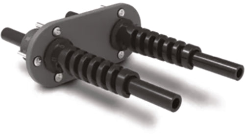 Seastar HO7205 Dometic HO7205 Field Install Bulkhead Fitting Kit, Dual Hose, Black Plastic