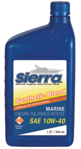 Sierra 18-9551-6 10W40 FCW 4-Cycle Outboard Synthetic Blend Oil, 16 Gal. Drum