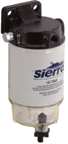 Sierra 18-99189 99189 Fuel/Water Separator Gas Kit w/ Clear Bowl For Racor