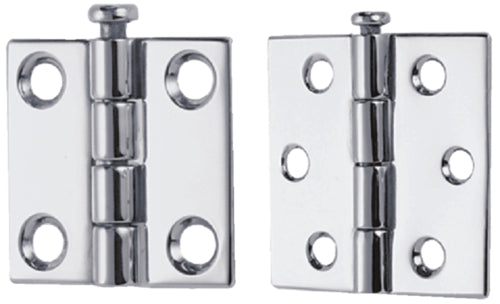 Perko 1293DP4CHR 2 x 2 Rem Pin Butt Hinges, 4 Hole #8 Fastener, 1 pr.