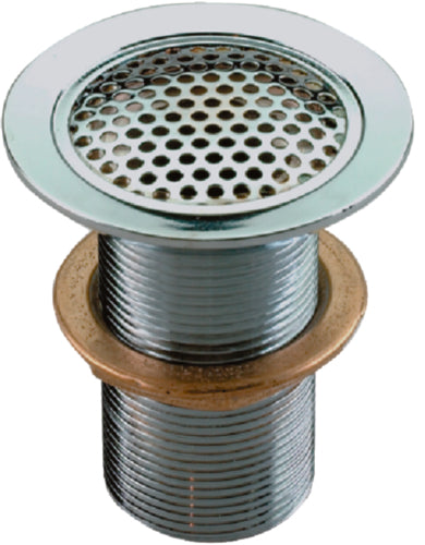Perko 0361005CHR Flush Mount Drain For Pipe, Chrome/Bronze