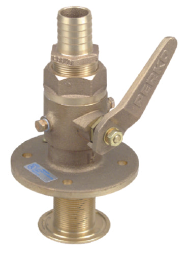Perko 0835006PLB 1"Bronze Seacock w/Straight Tail Piece