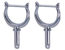 Perko 1227DP0CHR N.River Rowlock Horns Chrome&#44; Chrome Plated Zinc&#44; Pr.