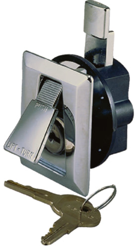 Perko 0921DP0CHR 2-1/4 X 2 Chr Flush Lock Wkey