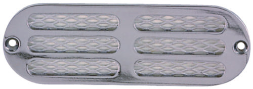 Perko 1271DP0CHR Transom/Locker Vent, 6" Chrome/Brass